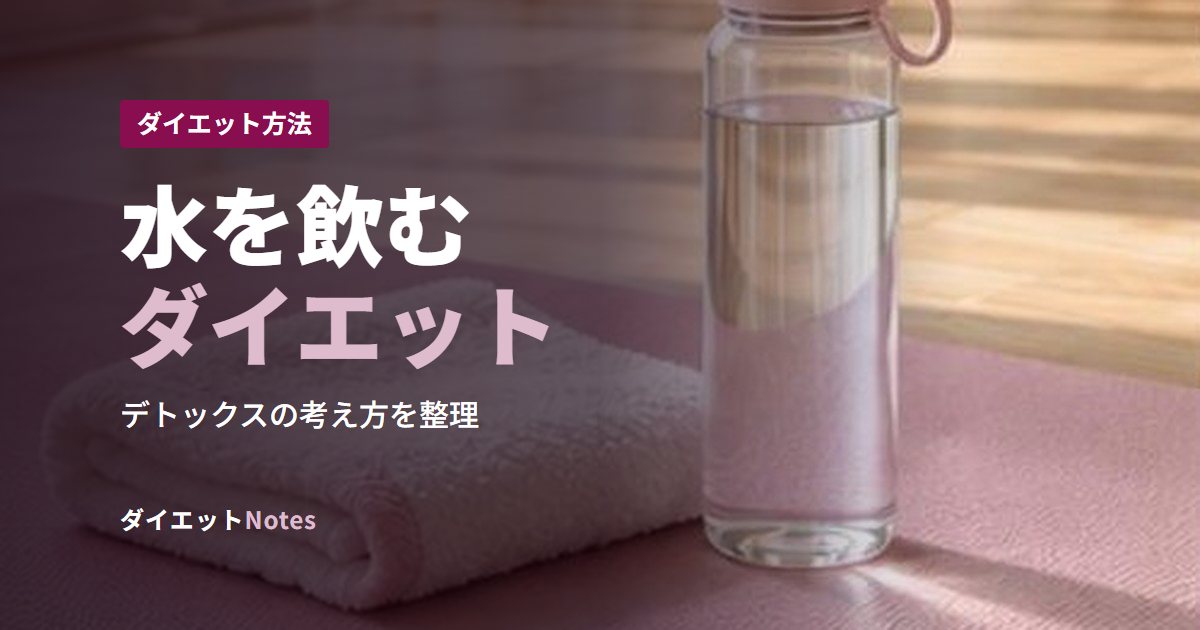 水を飲むダイエット
